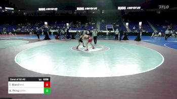 113 lbs Consi Of 32 #2 - Tavin Bland, Manchester Memorial vs Anders Pring, Newton North