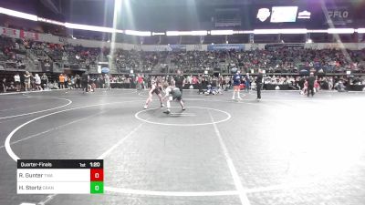 120 lbs Quarterfinal - Riddik Gunter, Terminator Wrestling Academy vs Hank Stortz, Orange Crush