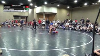 100 lbs Round 4 (8 Team) - Lucas Wilson, Indiana Outlaws vs Levi Cox, Panhandle Pittbulls