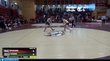 157 lbs Cons. Round 1 - Riley Kovaleski, Simpson vs Brock Radeke, Dubuque
