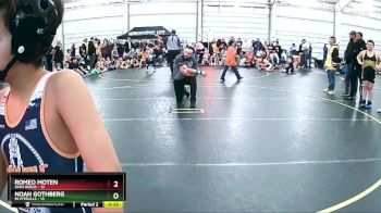 90 lbs Round 1 (6 Team) - Luke Phillips, Mi Pitbulls vs Khamauri Hall, Ohio Heros