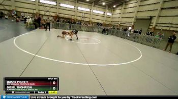 132 lbs Champ. Round 2 - Roany Proffit, Diamondville Wrestling Club vs Diesel Thompson, Flathead High School Wrestling
