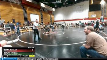 98 lbs Quarterfinal - Blake Bessler, Powell Middle School vs Rowan Hanusa, Rocky Mountain Middle School