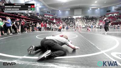 43 lbs Semifinal - Berkeley Deckard, Raw Wrestling Club vs Eymber Dickson, Cleveland Take Down Club