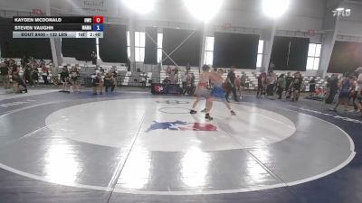 132 lbs 3rd Place Match - Kayden Mcdonald, Olympia Wrestling Club vs Steven Vaughn, Massas Maniacs