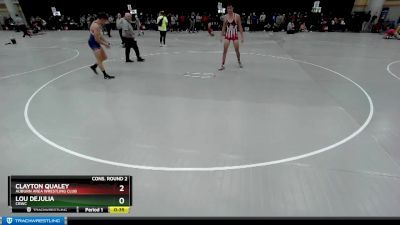 175 lbs Cons. Round 2 - Clayton Qualey, Auburn Area Wrestling Club vs Lou DeJulia, CRWC