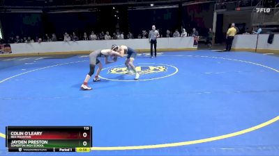 113 lbs Cons. Round 5 - Jayden Preston, Somerton High School vs Colin O`Leary, Red Mountain