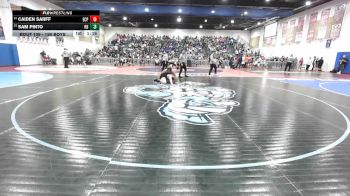 190 Boys Champ. Round 1 - Sam Pinto, Rancho Bernardo vs Caiden Sarff, El Capitan