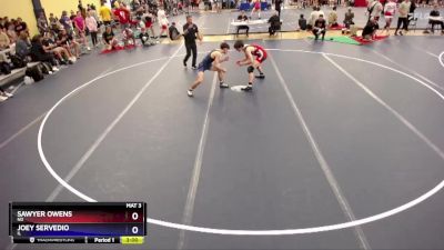 138 lbs Cons. Round 3 - Sawyer Owens, ND vs Joey Servedio, IL