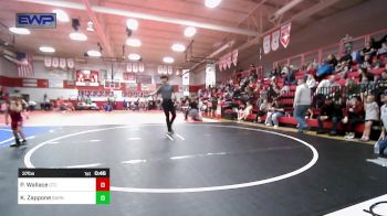 37 lbs Rr Rnd 1 - Preston Wallace, Grove Takedown Club vs Kase Zappone, Barnsdall Youth Wrestling