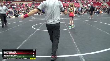 80 lbs Round 2 (6 Team) - Laetyn Boltz, Queens Of Mayhem vs Brinlie Bazer, Nebraska Wrestling Academy