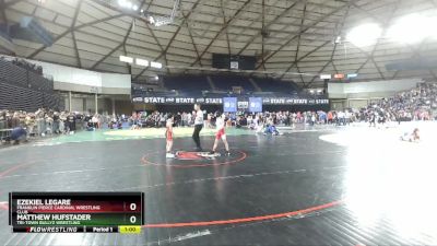 71 lbs Cons. Round 2 - Ezekiel Legare, Franklin Pierce Cardinal Wrestling Club vs Matthew Hufstader, Tri-Town Bullyz Wrestling