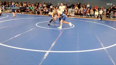 126 lbs Round 3 - Tyler Haneborg, North Platte vs Weston Green, Norton Community HS