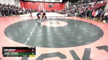 190 lbs Cons. Round 2 - Josh Benson, SCHAUMBURG (HS) vs Jaiden Thorney, Hoffman Estates (CONANT)