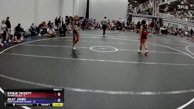 70 lbs Semis (4 Team) - Kynlie Tackett, PA West Black vs Riley Jones, MGW Something Wicked