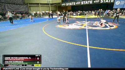 45 lbs Cons. Round 2 - Colton Durrance, Cascade Christian Wrestling Club vs Jaime Victor Sandoval-Santos, Wrestling Club Tacoma Slam