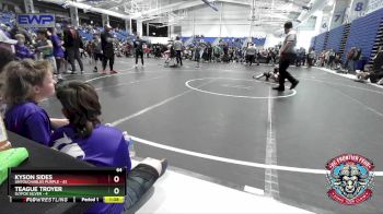 64 lbs Placement (4 Team) - Teague Troyer, Slyfox Silver vs Kyson Sides, Untouchables Purple