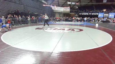 49 lbs Quarterfinal - Mikee Wagner, Mat Demon Wrestling Club vs Cayden Kelly, NWWC