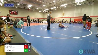 73 lbs Rr Rnd 1 - Nicholas Griffith, NORTH DESOTO WRESTLING ACADEMY vs Jackson Parker, Standfast 12u