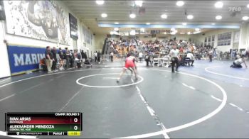 150 lbs Champ. Round 3 - Ivan Arias, Buchanan vs Aleksander Mendoza, Corona Del Mar