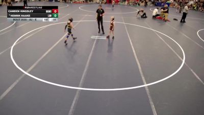 8U - E Champ. Round 1 - Braxton Prokash, Forest Lake Wrestling Club vs Hudson Peters, Robbinsdale Area Wrestling