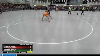 157 lbs Cons. Round 5 - Findley Smout, Wave Wrestling Club vs Lyndon Thies, PSF Wrestling Academy