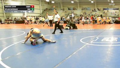 132 lbs Rr Rnd 2 - Tristan Levin, Triumph Blue - HSB vs Dylan Bateman, TDWC Maniacs Grey - HSB