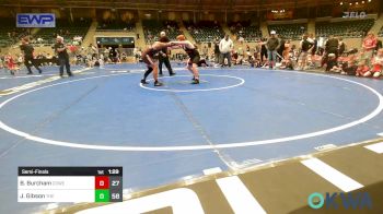 200 lbs Semifinal - Bram Burcham, Coweta 12u vs Josh Gibson, The Leftovers