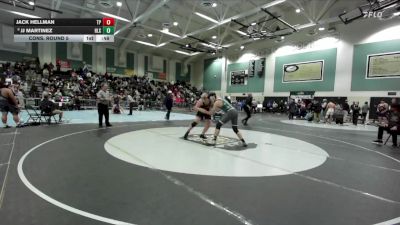 215 lbs Cons. Round 5 - Jack Hellman, Torrey Pines vs Jj Martinez, Helix Charter