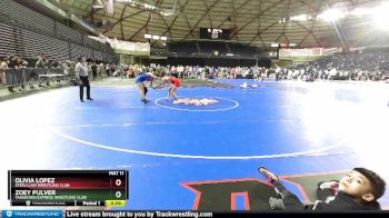 121 lbs 3rd Place Match - Zoey Pulver, Takedown Express Wrestling Club vs Olivia Lopez, Steelclaw Wrestling Club