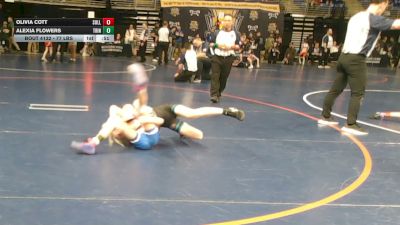 77 lbs 5th Place - Olivia Cott, Sullivan County vs Alexia Flowers, Trinity