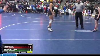 117-130 lbs Round 4 - Drea Kruse, The Best Wrestler vs Ariana Alcorta, Midwest Destroyers