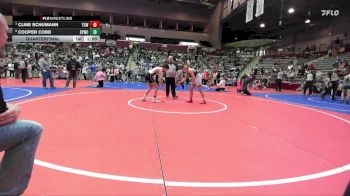 106 lbs Quarterfinal - Cline Schumann, Team Conquer Wrestling vs Cooper Cobb, Springdale Youth Wrestling Club