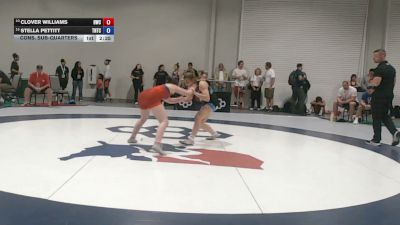 140 lbs Cons. Sub-quarters - Clover Williams, Husky Wrestling Club vs Stella Pettitt, Team Nazar Training Center