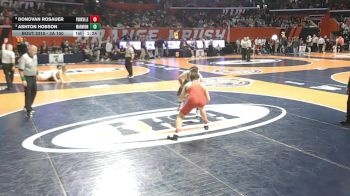 3A 150 lbs Semifinal - Ashton Hobson, Aurora (Marmion Academy) vs Donovan Rosauer, Yorkville (H.S.)