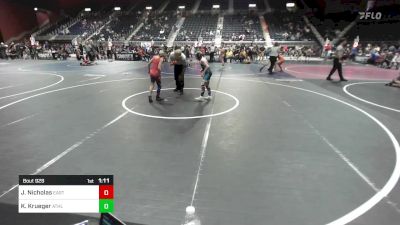 73 lbs Semifinal - Jackson Nicholas, Eastside United vs Kaden Krueger, Athlos Wrestling