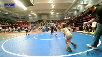 37-40 lbs 3rd Place - Bradley Francis, Skiatook Youth Wrestling vs Kimber Russell, Salina Wrestling Club