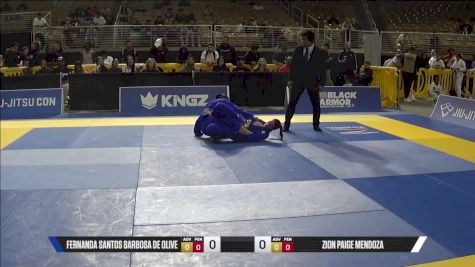 Zion Paige Mendoza vs Fernanda Santos Barbosa De Olive 2025 Pan Jiu Jitsu IBJJF Championship