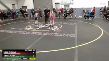 78 lbs Quarterfinal - Jack Thomas, Pioneer Grappling Academy vs Tell Keller, Soldotna Whalers Wrestling Club