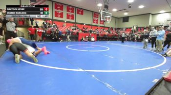 155 lbs Quarterfinal - Brayden Jesse, Skiatook HS vs Jaxton Snelson, Bartlesville