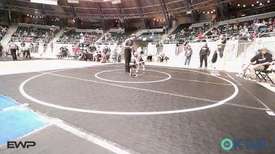 40 lbs Consi Of 8 #2 - Kohen Crowder, Checotah Matcats vs Bentley Campbell, Broken Arrow Wrestling Club