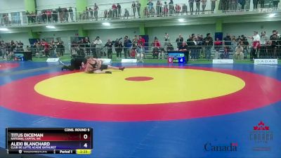 92kg Cons. Round 5 - Titus Diceman, National Capital WC vs Alexi Blanchard, Club De Lutte Acadie Bathurst