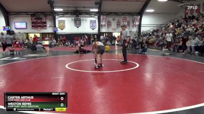 Cons. Semi - Weston Bemis, Camp Point Youth Wrestling vs Carter Arthur, Camp Point Kids Club