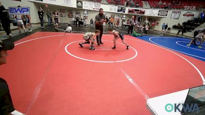 84 lbs Quarterfinal - Hunter Jackson, Locust Grove Youth Wrestling vs Channing Clark, Prairie Grove Youth Wrestling