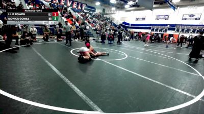 127 lbs Semifinal - Lilie Bowen, Elsinore vs Monica Gomez, Mater Dei