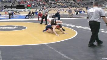 157 lbs Quarterfinal - Kayson White, Highlands vs Carson Nance, Anderson County