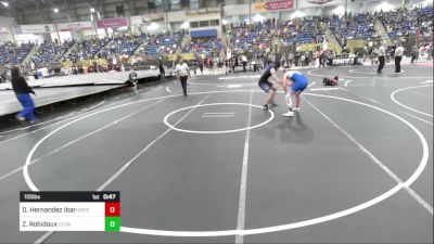 155 lbs Consi Of 16 #1 - Diego Hernandez Ibarra, Greeley United vs Zaden Robidoux, Cedaredge Middle School