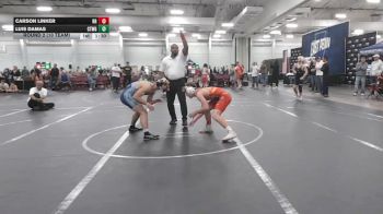 132 lbs Round 2 (10 Team) - Carson Linker, Rocket Rams vs Luis Damas, CTWHALE Green
