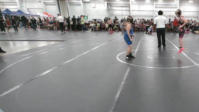 95 lbs Round 2 (6 Team) - Hunter Hickman, CTWHALE Blue vs Piper Holmes, 84 Athletes