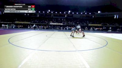 141 lbs Round Of 32 - Braden Crawford, Ferrum College (NCAA) vs Jacob Batha, Grand Valley State